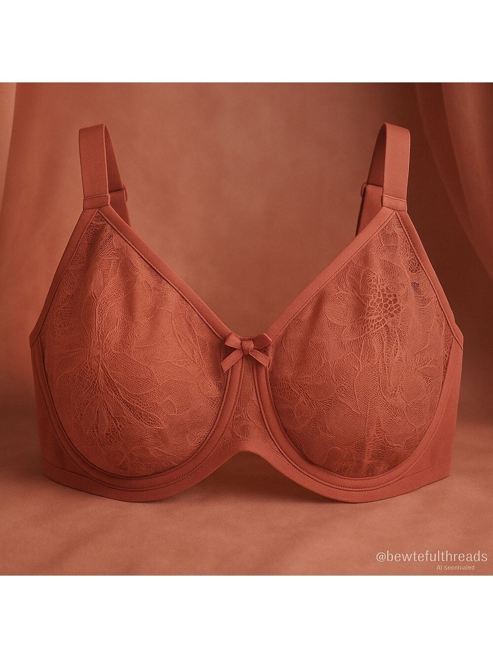 Understance “ALE” Full Coverage Lace Bra 40J UK / 40M US – Dark Rose